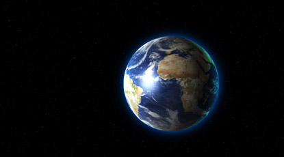 Голубая планета в 3D