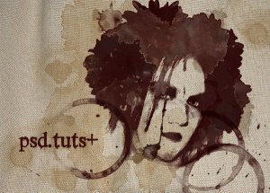 Grunge Style Illustration with Stains
