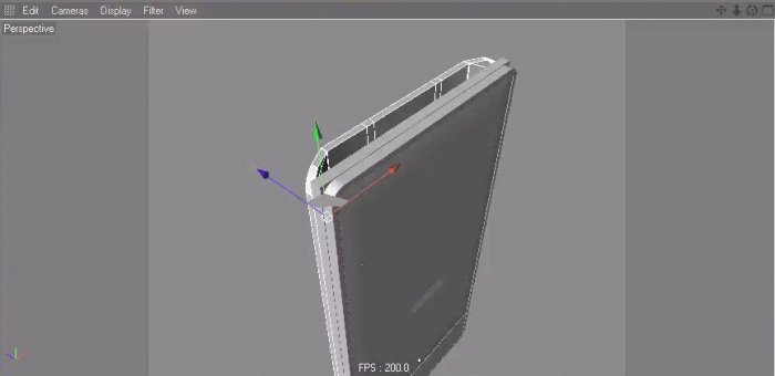 Detailed Zune HD MP3 Player in Cinema 4D