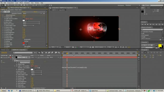 Amazing Liquid Apple Effect in RealFlow, Cinema 4D and After Effects