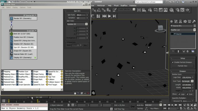 Particle Leaf Animation