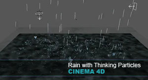 Rain with Thinking Particles