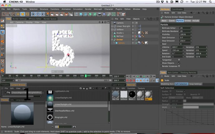 How To Use Dynamics, Particle Emitters, and Different Camera Angles in Cinema 4D