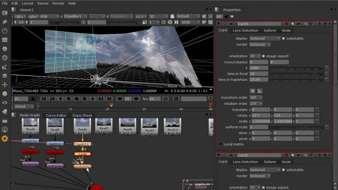 3d Pan and Tile Sky Replacement in Nuke