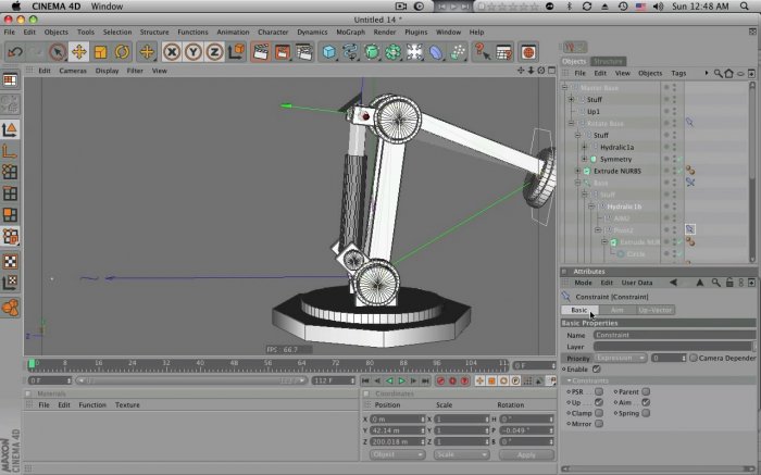 Making A Hydraulic Arm In Cinema 4D