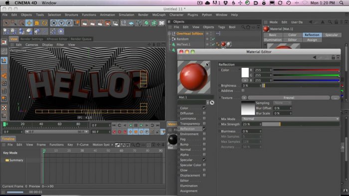 Making Striped 3D Typography in Cinema 4D