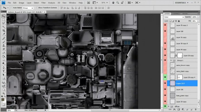 Рисование текстуры танка в Фотошопе и 3ds Max