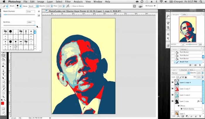 Photoshopping Obama 'Hope' Posters