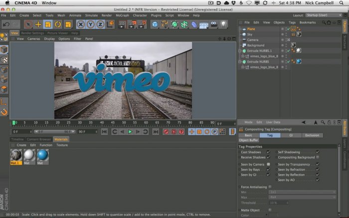 How to Make An Animated Title Sequence in Cinema 4D and After Effects