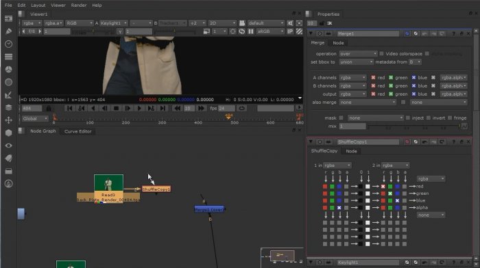 Tracking, Compositing & Color Correction in Nuke by Dave Scandlyn
