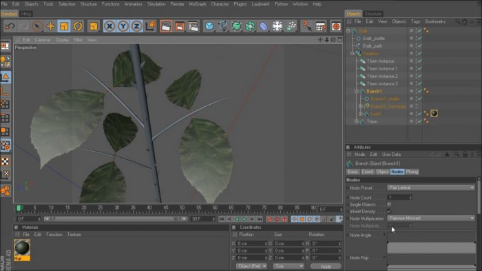 Моделирование и анимация розы с помощью Xfrog 5 для Cinema 4D