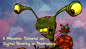 A Monster Tutorial on Digital Painting in Photoshop