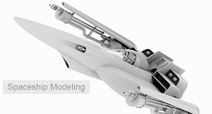 Моделирование космического корабля в Modo 501