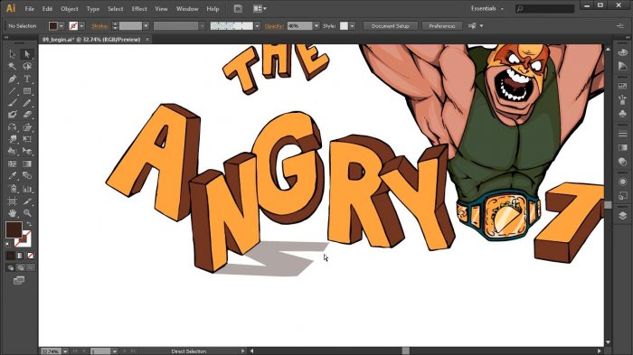 Видео уроки по созданию лого для компании The Angry Taco