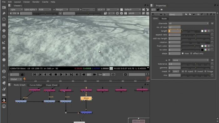 Создание реалистичного снега с программами Maya и Nuke