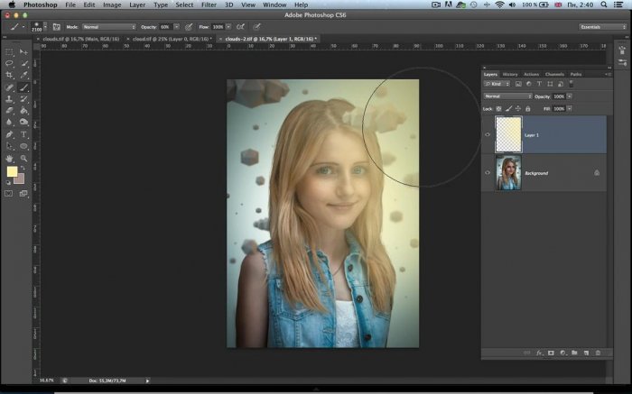 Создание фэнтези-коллажа и стилизованной девушки в Photoshop