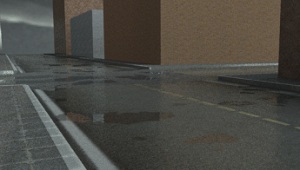 Реалистичный мокрый асфальт в 3ds Max