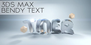Bendy Bling Text в 3DS Max