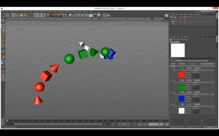 Cinema 4D Tutorial - Introduction to the Multi-Shader