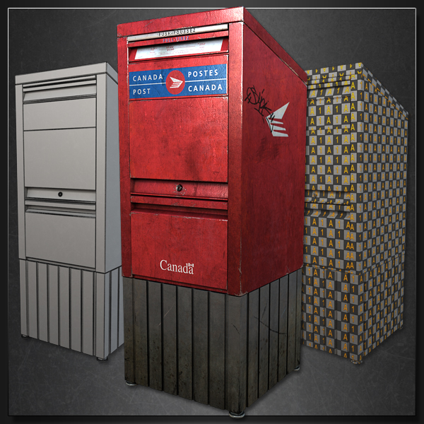 Моделирование почтового ящика в 3ds Max и UV Layout