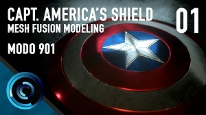 Щит Капитана Америка - моделирование в Modo 901