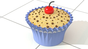 Моделирование кекса с оберткой в Modo