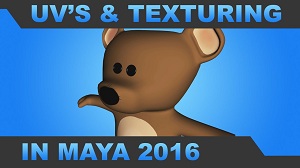 Текстурирование мишки в Maya 2016