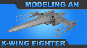 Моделирование звёздного истребителя X-Wing в Maya