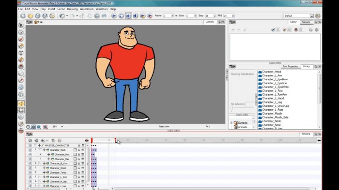 Синхронизация речи с анимацией губ в Toon Boom Animate