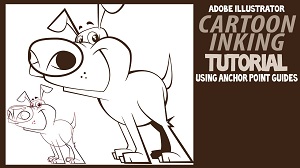 Отрисовка мультяшного щенка в Illustrator