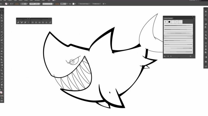 Отрисовка акулы в Illustrator