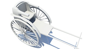 Моделирование рикше в Maya