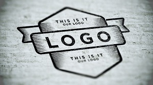 Логотип с инструментом blend tool в Illustrator