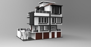 Моделирование дома в стиле модерн в 3ds Max