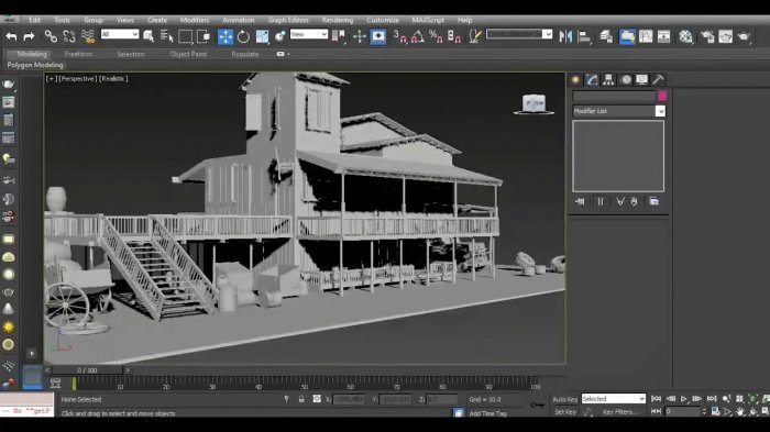 Моделирование деревянного дома в 3ds Max