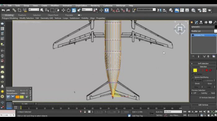 Моделирование гражданского самолета в 3ds Max