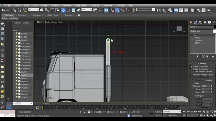 Моделирование грузовика в 3ds Max