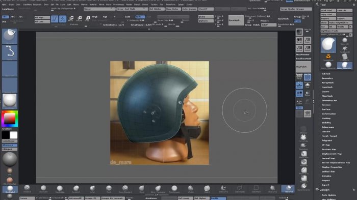Моделирование шлема спецназа в 3ds Max и Zbrush