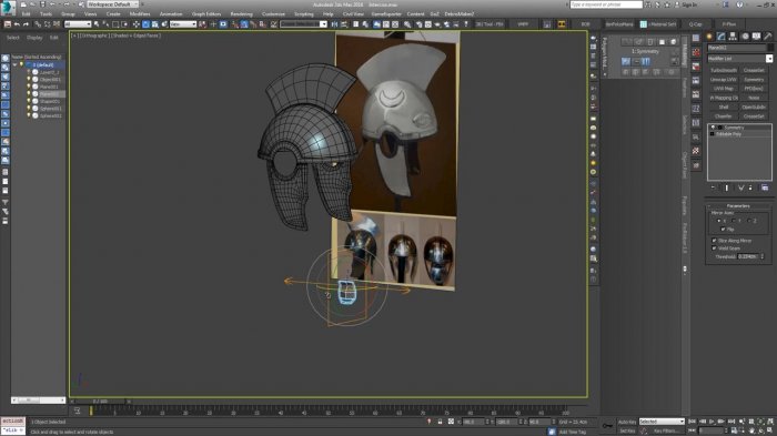 Моделирование римского шлема в 3ds Max