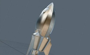 Моделирование ракеты в Modo
