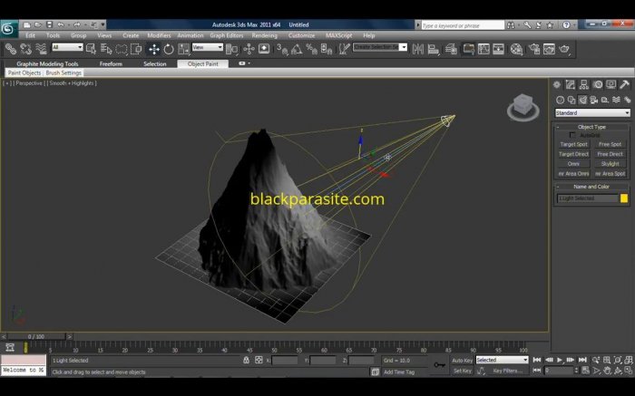 Моделирование и текстурирование горы в 3ds Max