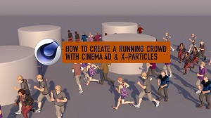 Бегущая толпа с Cinema 4D & X-Particles