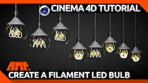 Моделирование лампы накаливания в Cinema 4D