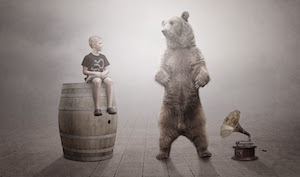 Танцующий медведь в Фотошопе