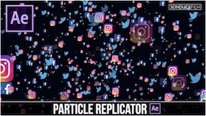 Репликатор частиц в After Effects - быстрое дублирование изображений