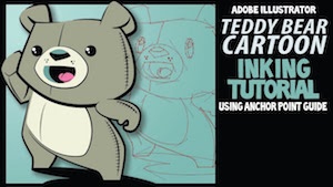 Отрисовка и раскрашивание мишки Тедди в Illustrator