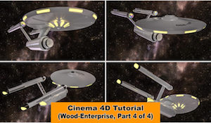 Моделирование корабля Энтерпрайз в Cinema 4D