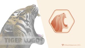 Иконка тигра в Illustrator
