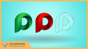 P-образный логотип в Illustrator
