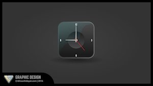Иконка часов в Illustrator